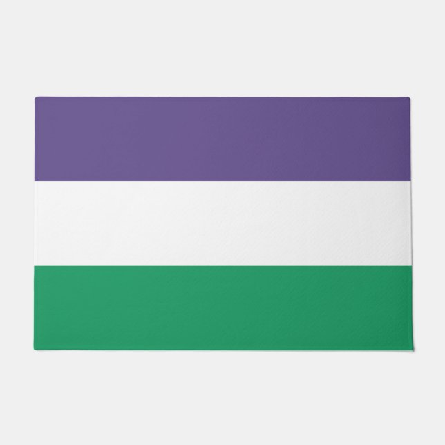 Suffragette vlag deurmat (Voorkant)