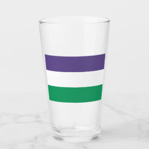 Suffragette vlag glas