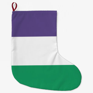 Suffragette vlag grote kerstsok