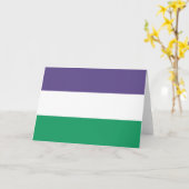 Suffragette vlag kaart (Gele Bloem)