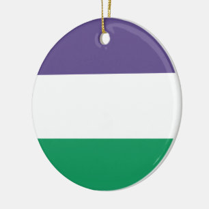 Suffragette vlag keramisch ornament