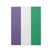 Suffragette vlag notitieblok (Gedraaid)