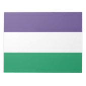 Suffragette vlag notitieblok (Voorkant)