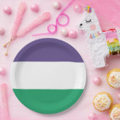 Suffragette vlag papieren bordje (Feest)