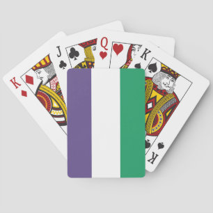 Suffragette vlag pokerkaarten