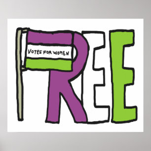 Suffragette vlag poster