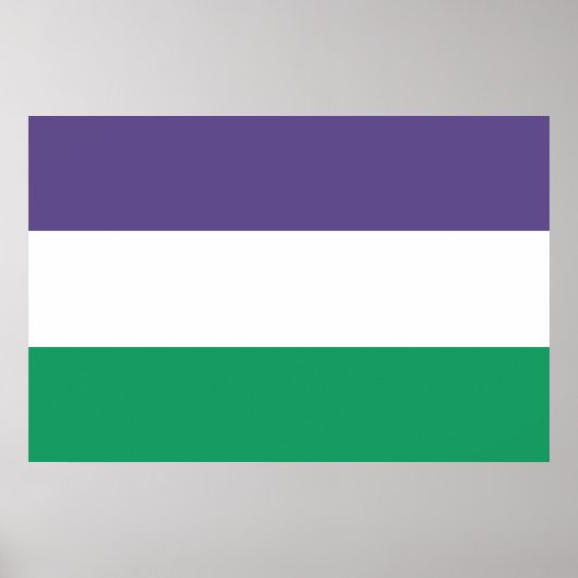 Suffragette vlag poster (Voorkant)