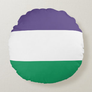 Suffragette vlag rond kussen