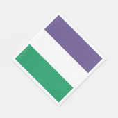 Suffragette vlag servet (Hoek)