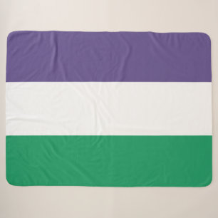 Suffragette vlag sherpa deken