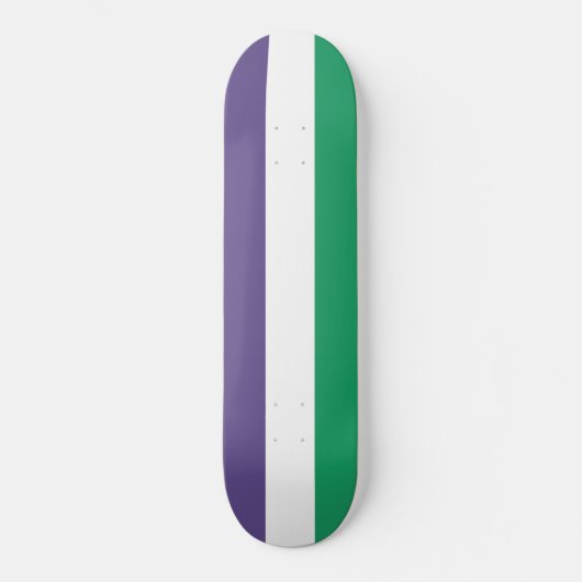 Suffragette vlag skateboard (Voorkant)