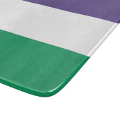 Suffragette vlag snijplank (Hoek)
