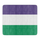 Suffragette vlag snijplank (Voorkant)