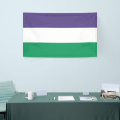 Suffragette vlag spandoek (Beurs)