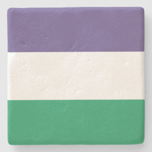 Suffragette vlag stenen onderzetter