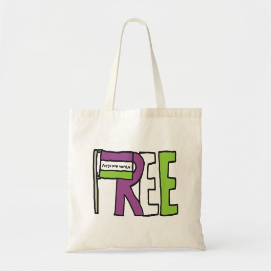 Suffragette vlag tote bag (Voorkant)
