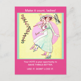  Suffragette vrouwen Stemmen  veranderd Briefkaart
