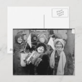 Suffragists Roos Sanderman en Elizabeth Freeman Briefkaart (Voorkant / Achterkant)