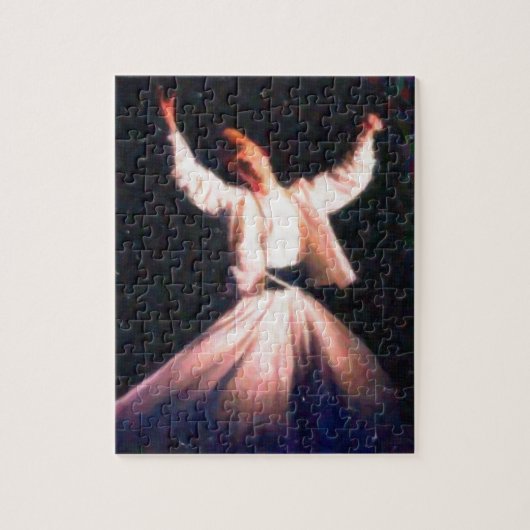 sufi - dervish danskunst verf legpuzzel (Verticaal)