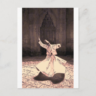 sufi meester in trance briefkaart