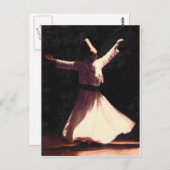 sufi's dansen briefkaart (Voorkant / Achterkant)