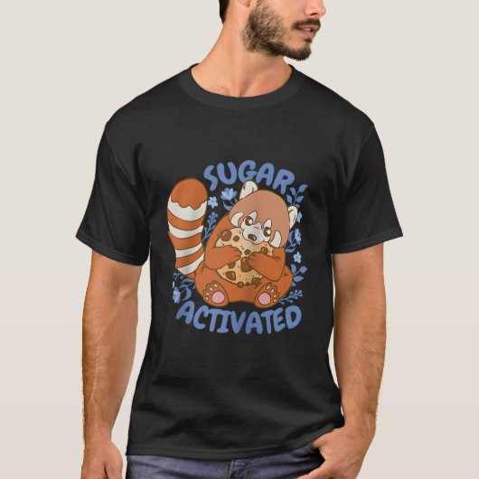 Sugar Activated Red Panda Baseball T-shirt (Voorkant)