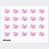 Sugar and Spice Baby shower Waterverf Ronde Sticker (Vel)