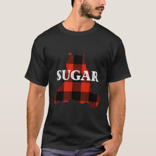 Sugar bijnaam Beer Buffel Plaid Design T-shirt