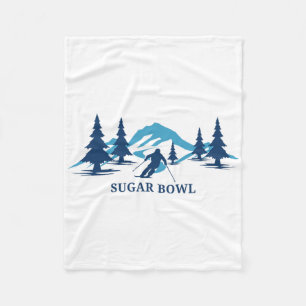 Sugar Bowl Californië Skigebied Skiën Skiloper Fleece Deken