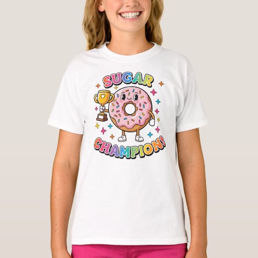 Sugar Champion – Donut Trophy Tee T-shirt (Voorkant)