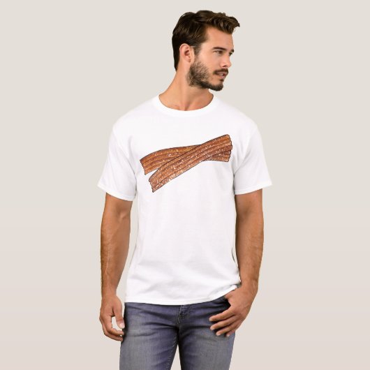 Sugar Churro Fried Dough Pastry Spain Food T-shirt (Voorkant volledig)