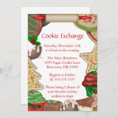 Sugar Cookies & Fudge Cookie Exchange Invite Kaart (Voorkant / Achterkant)
