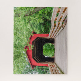 Sugar Creek Covered Bridge, Glenarm, IL 520 stuk Legpuzzel