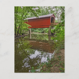 Sugar Creek Covered Bridge, Glenarm, Illinois Briefkaart