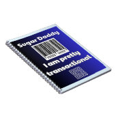 Sugar Daddy, ik ben  transactioneel Notitieboek (Rechterzijde)