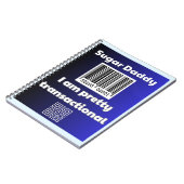 Sugar Daddy, ik ben  transactioneel Notitieboek (Linkerzijde)