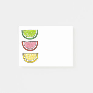 Sugar Fruit Slice Snoep Lemon Limoen plaatsen het Post-it® Notes