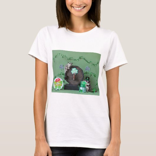 Sugar Glider St. Patrick's Day T-shirt (Voorkant)