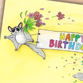 Sugar Gliders Gefeliciteerd  Briefkaart