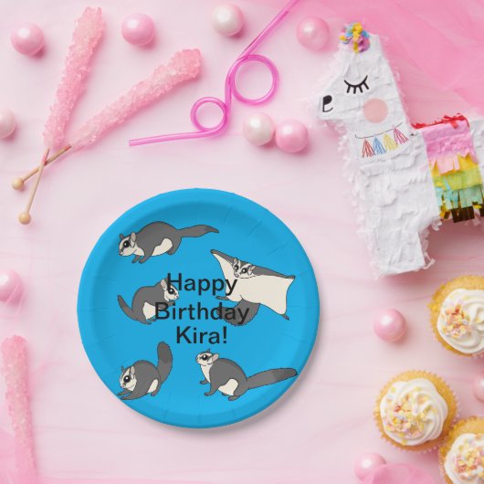 Sugar Gliders Verjaardag Papieren Bordje (Feest)