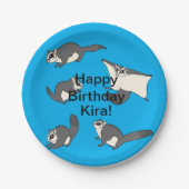 Sugar Gliders Verjaardag Papieren Bordje (Voorkant)