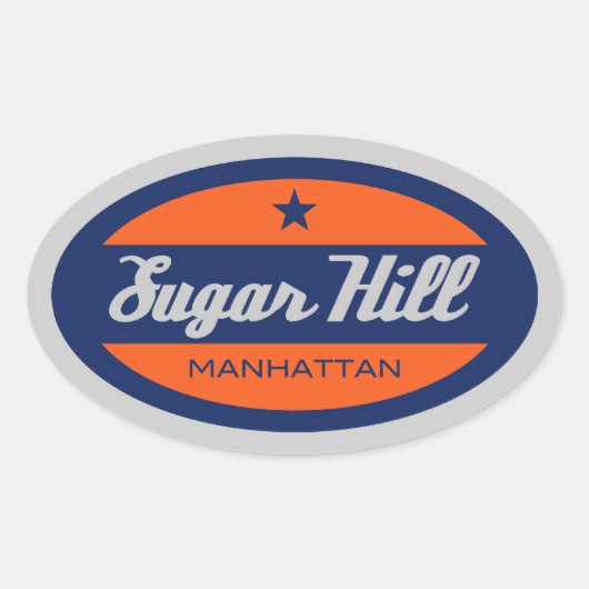 Sugar Hill Ovale Sticker (Voorkant)