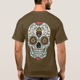 Sugar Love Skull Dia De Los Muertos Dag van de Doo T-shirt