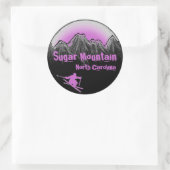 Sugar Mountain North Carolina violet stickers ski (Sac)