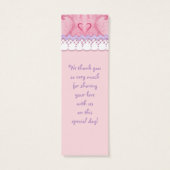 Sugar 'n Spice - Baby shower Favor Cadeau Labels Mini Visitekaartjes (Achterkant)