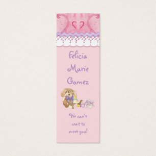 Sugar 'n Spice - Baby shower Favor Cadeau Labels Mini Visitekaartjes