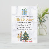 Sugar Plum Custom Nutcracker Invitation Anniversai (Debout devant)