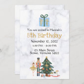 Sugar Plum Custom Nutcracker Invitation Anniversai (Devant / Derrière)