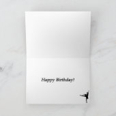 Sugar Plum Fairy Ballerina Carte d'anniversaire (Intérieur)