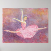 Sugar Plum Fairy Ballet Art Print (Voorkant)